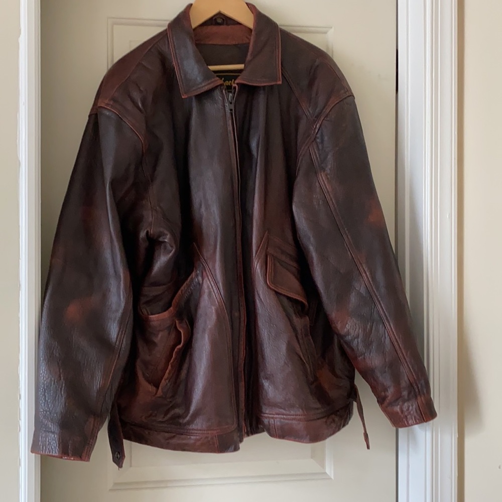 Men’s leather jacket size 42